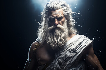 Canvas Print - Ancient Greek mythology. Ancient Greek mythological god Zeus.