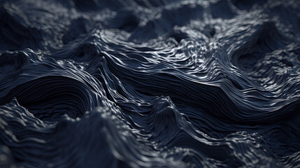 Sticker - Scientific abstraction with futuristic textured tissue waves. Tech background with close-up wave bio texture.