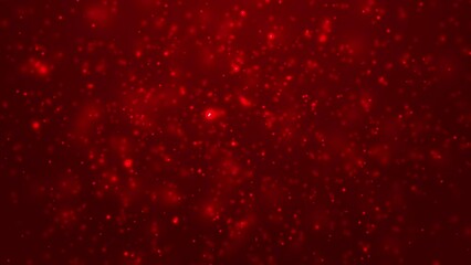 Wall Mural - Background with shiny red particles. looping red particles background - Red background 