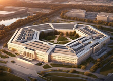 Pentagon Building - Created With Generative AI Technology