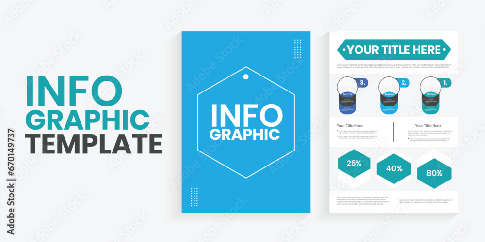 Infographic a4 paper chart, graph, layout, and editable data ...
