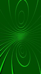 Poster - vertical video, portrait video of abstract background motion graphic design looping animated green circle on black backgroun