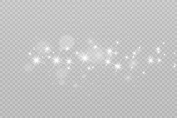 Poster - Brilliant dust vector shine. Glittering shiny ornaments for background. Vector illustration.
