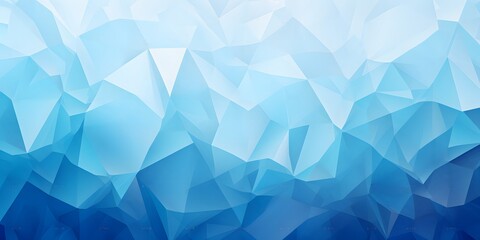 Poster - Geometric blue ice texture background.
