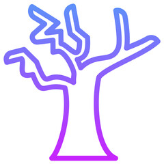 Sticker - Dry Tree Icon