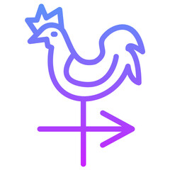 Sticker - Wind Vane Icon