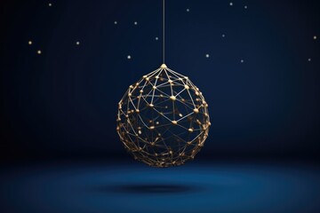 Poster - An egg hanging from a string. Perfect for Easter or kitchen-themed designs.