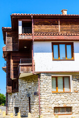 Wall Mural - Residential building at old town of Nessebar, Bulgaria