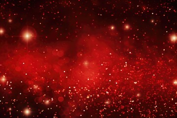 Poster - A vibrant red background filled with numerous stars. Perfect for adding a touch of sparkle and excitement to any design project