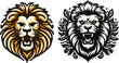Lion head mascot,  a Lion Head Vector Illustration, King of the Jungle