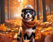 cute dog in autumn park cute dog in autumn park dog in a park. jack russell terrier in autumn