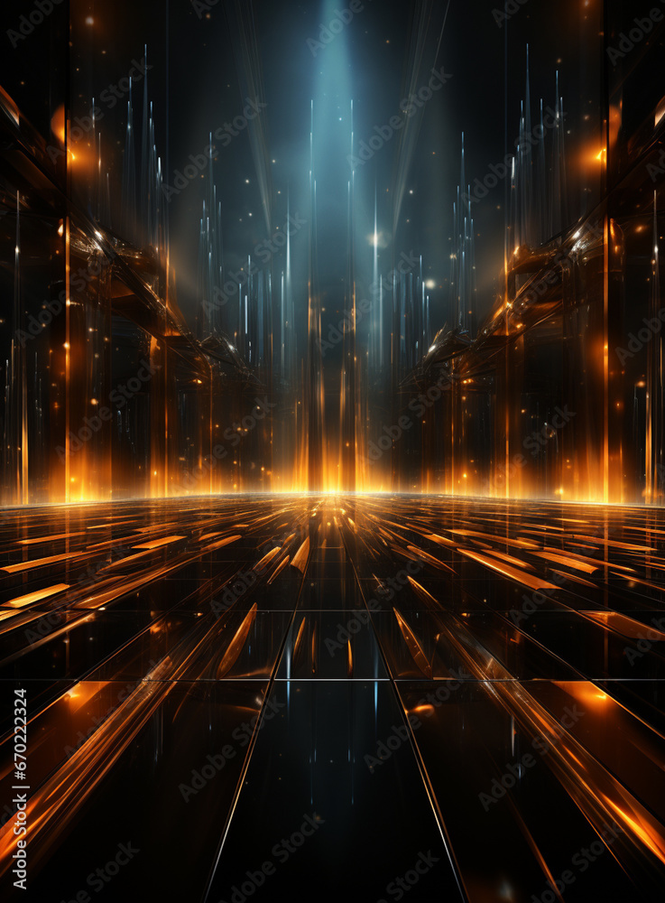 Backdrop With Illumination Of Red Spotlights For Flyers realistic image ...