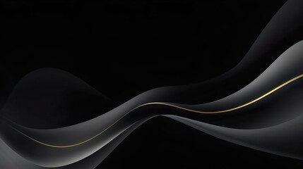 Wall Mural - abstract Illustration luxurious black line backgrou