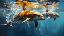 Dolphin In The Water