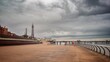 canvas print picture - Blackpool Tower and North Promenade 