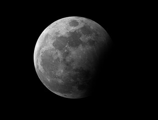 Wall Mural - partial lunar eclipse of october 2023, taken in the with my telescope.
