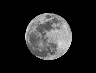 Wall Mural - full moon phase, taken with my telescope after the lunar eclipse event.