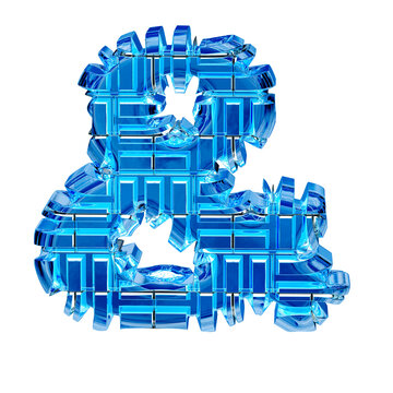 Blue ice transformed symbol