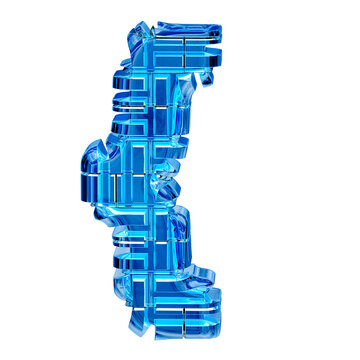 Blue ice transformed symbol