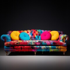 Sticker - Colorful sofa bed