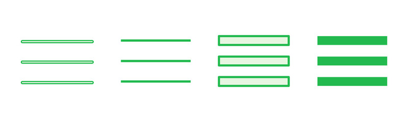 Menu Icon set. web menu icon. hamburger menu symbol