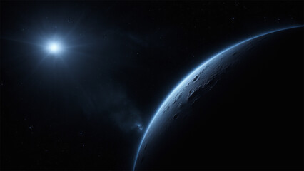Wall Mural - realistic space background