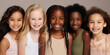 © seogi - an photo  diverse people of race. 9 years old. all smiling and some show teeth - Generative AI