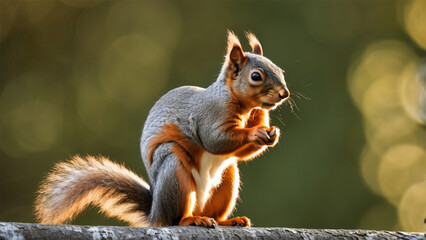 wildlife photography of a squirrel