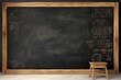 slate school blackboard Vintage blank background copy space education empty old retro