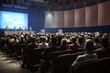 event entrepreneurship business conference business corporate talk giving speaker hall conference audience   business silhouette man event presentation seminar corporate meeting audience