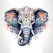 Elephant Mandala Illustration