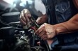 © akkash jpg - service repair auto mechanic car hands hand wrench garage automobile maintenance workshop diagnosis men at work diagnostic repairing engine engineer engineering fix hood industry inspection