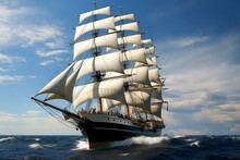 Ship Sailing Sail Vessel Yachting Yacht Rig Sea Race Wave Tall Wind Boat Crew Power Speed Hobby Sport Ocean Cruise Seaman Anchor Sailor Active Voyage Marin Breeze Leisure Concept Holiday Frigate Fre