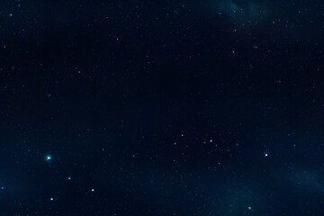 seamless texture and full-frame background of starry night sky and outer space. Neural network generated in May 2023. Not based on any actual scene or pattern.
