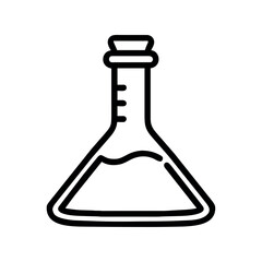 Canvas Print - lab flask icon