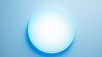 Aufkleber - blue light luminescent button isolated on the background of computer graphics website design