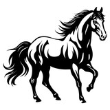 Fototapeta  - Hand Drawn of Horse Illustration Vector. SVG