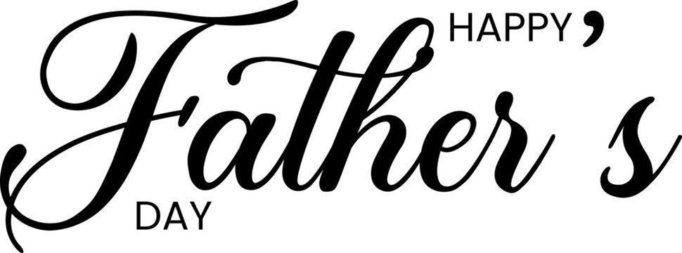 vector text happy father's day