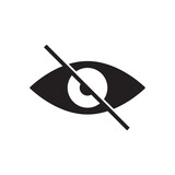 Fototapeta Miasto - privacy eye icon vector