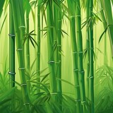 Fototapeta Sypialnia - bamboo forest illustration background