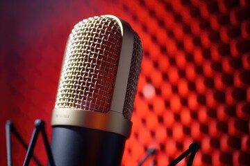 macro shot of microphone mesh