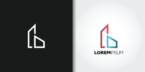 Wall Mural - house building logo