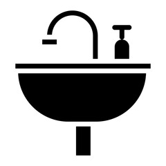 Wall Mural - Sink Icon