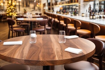 Poster - Empty beautiful wood table