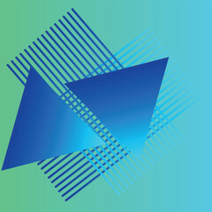 Fototapete - abstract background with arrows blue texture lines triangles