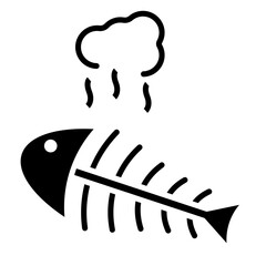 Sticker - Fish Bone Icon