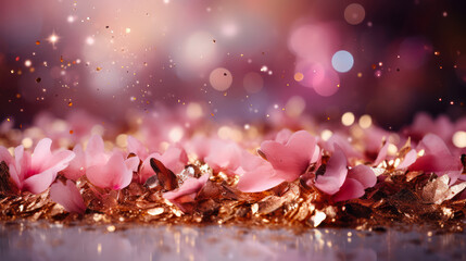 Canvas Print - Sparkling Shimmering Abstract Background 
