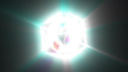 Poster - Shine 3d object. Computer generated 3d render