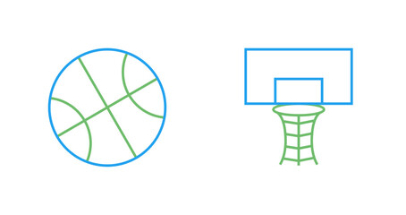 Wall Mural - Basketball Hoop Vector Icon