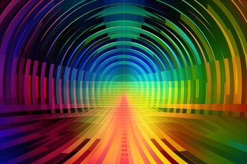 Wall Mural - Rainbow futuristic modern background, colorful gradient wallpaper